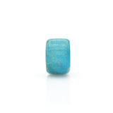 American-Mined Natural Turquoise Loose Bead 10mmx14.5mm Wheel Shape