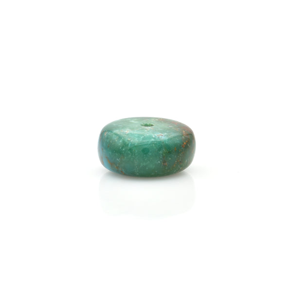 American-Mined Natural Turquoise Loose Bead 6.5mmx13.5mm Wheel Shape
