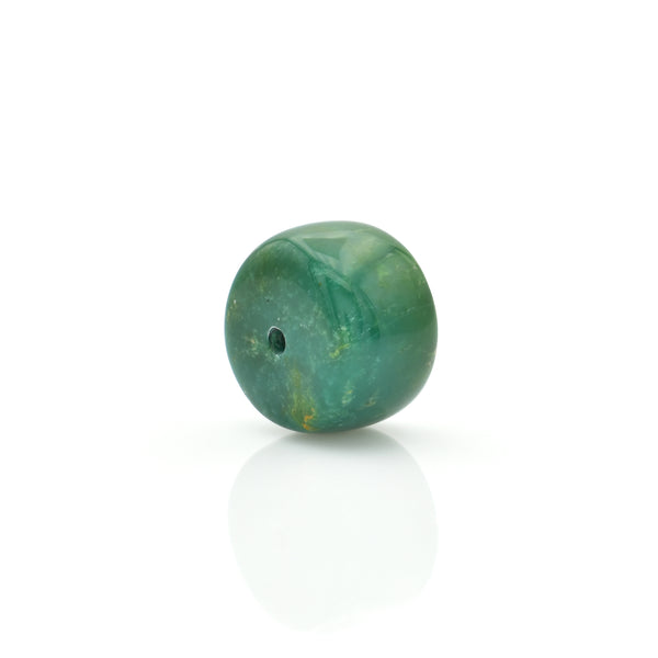 American-Mined Natural Turquoise Loose Bead 7mmx13mm Wheel Shape