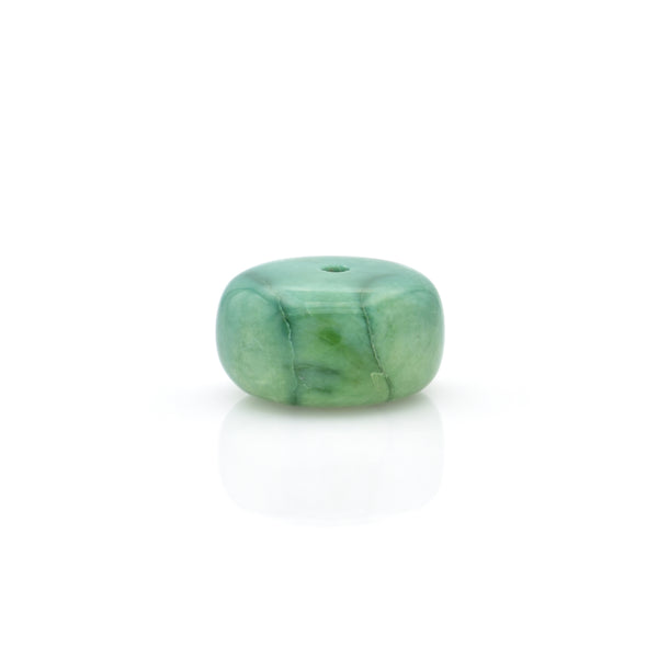American-Mined Natural Turquoise Loose Bead 7mmx13mm Wheel Shape