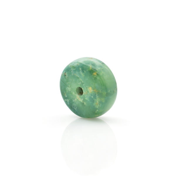 American-Mined Natural Turquoise Loose Bead 6.5mmx14mm Wheel Shape