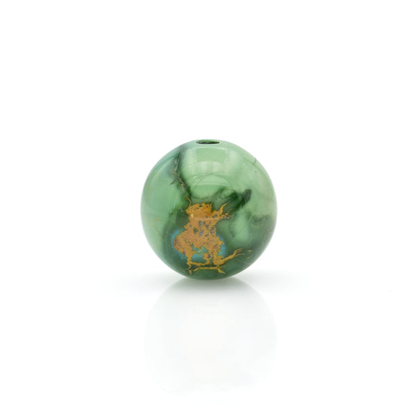 American-Mined Natural Turquoise Loose Bead 15.5mm Round Shape