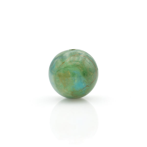 American-Mined Natural Turquoise Loose Bead 17mm Round Shape