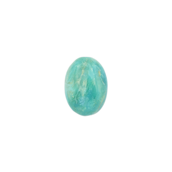 American-Mined Natural Turquoise Loose Bead 11mmx15mm Oval Shape