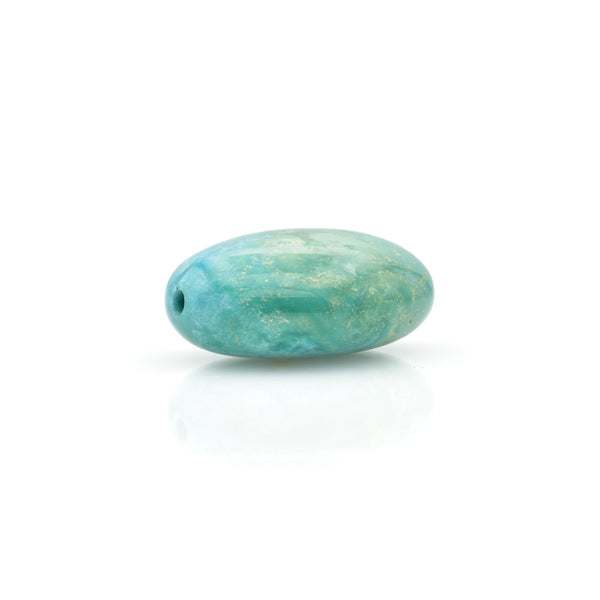 American-Mined Natural Turquoise Loose Bead 19mmx23mm Oval Shape