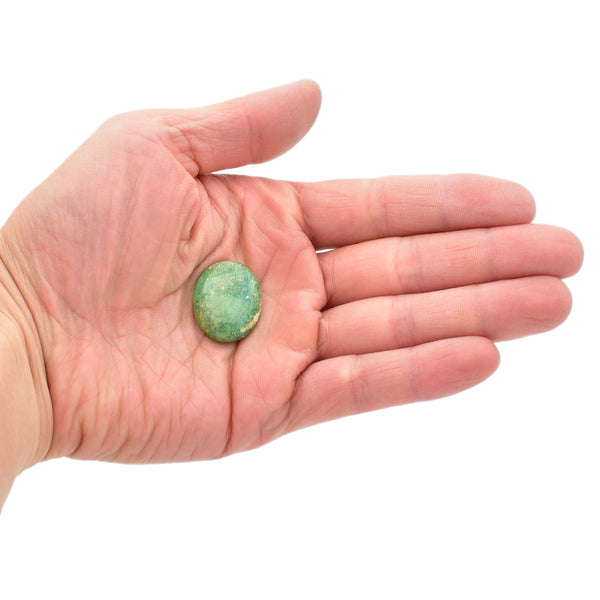 American-Mined Natural Turquoise Loose Bead 20mmx24mm Oval Shape