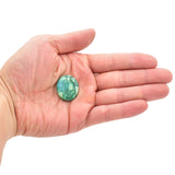 American-Mined Natural Turquoise Loose Bead 22mmx26mm Oval Shape
