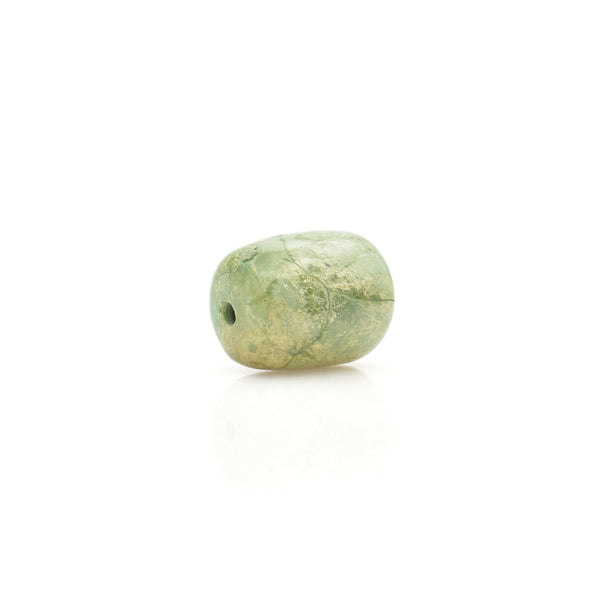 American-Mined Natural Turquoise Loose Bead 13.5mmx16mm Barrel Shape
