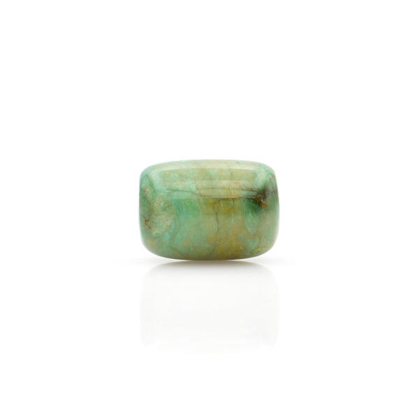 American-Mined Natural Turquoise Loose Bead 13.5mmx19mm Barrel Shape