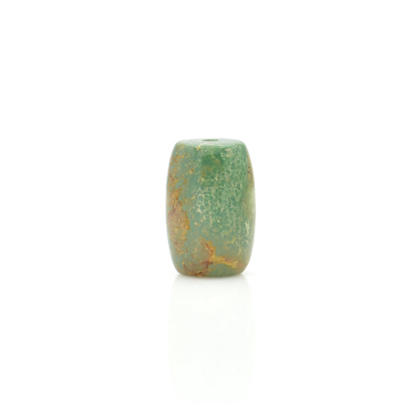American-Mined Natural Turquoise Loose Bead 14mmx20mm Barrel Shape
