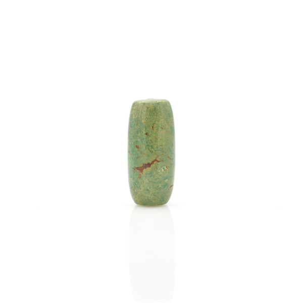 American-Mined Natural Turquoise Loose Bead 13.5mmx29mm Barrel Shape