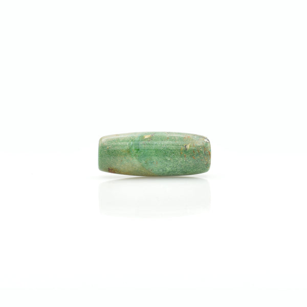 American-Mined Natural Turquoise Loose Bead 13mmx33mm Barrel Shape