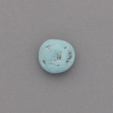 American-Mined Natural Turquoise Loose Bead 13mm Matte-Finish Nugget