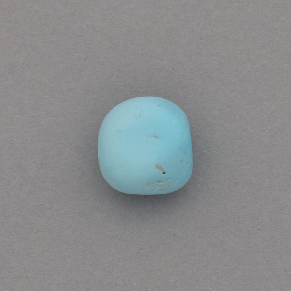 American-Mined Natural Turquoise Loose Bead 10mm Matte-Finish Nugget