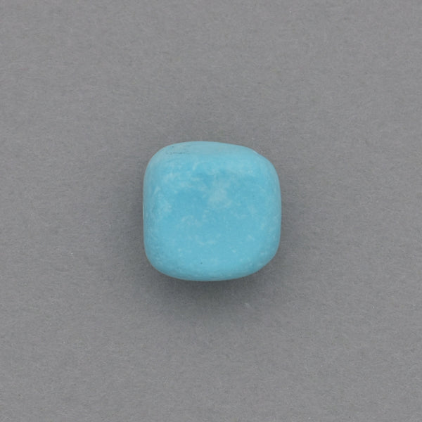 American-Mined Natural Turquoise Loose Bead 9mm Matte-Finish Nugget