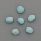 American-Mined Natural Turquoise Loose Bead 5mm Matte-Finish Nugget