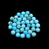 American-Mined Natural Turquoise Loose Bead Baby Size 3.5mm Undrilled Round