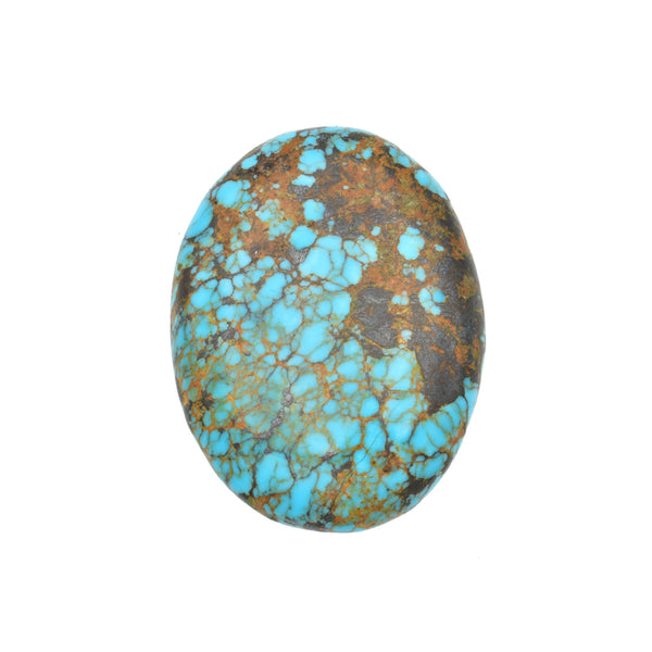 American-Mined Natural Turquoise Loose Bead 32mmx41mm Oval Shape