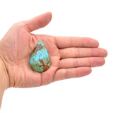 American-Mined Natural Turquoise Loose Bead 33mmx49.5mm Teardrop Shape