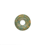 American-Mined Natural Turquoise Loose Bead 23mm Donut Shape