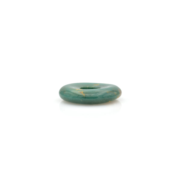 American-Mined Natural Turquoise Loose Bead 23mm Donut Shape