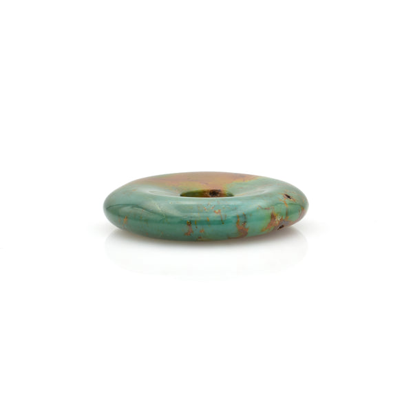 American-Mined Natural Turquoise Loose Bead 30mm Donut Shape
