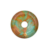 American-Mined Natural Turquoise Loose Bead 36.5mm Donut Shape