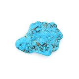 American-Mined Natural Turquoise Old Indian Style Loose Bead 32mmx42mm Free-Form Flats