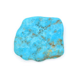 American-Mined Natural Turquoise Old Indian Style Loose Bead 40mmx44mm Free-Form Flats