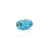 American-Mined Natural Turquoise Mosaic Loose Bead 11.5mmx19mm Barrel Shape