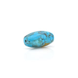 American-Mined Natural Turquoise Mosaic Loose Bead 11mmx21.5mm Barrel Shape