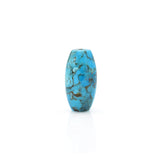 American-Mined Natural Turquoise Mosaic Loose Bead 11mmx21.5mm Barrel Shape