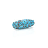 American-Mined Natural Turquoise Mosaic Loose Bead 14.5mmx39mm Barrel Shape