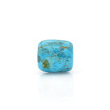 American-Mined Natural Turquoise Polychrome Loose Bead 16mmx17mm Drum Shape