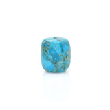American-Mined Natural Turquoise Polychrome Loose Bead 16mmx18mm Drum Shape