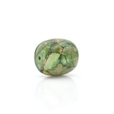 American-Mined Natural Turquoise Mosaic Loose Bead 24mmx26mm Drum Shape