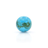 American-Mined Natural Turquoise Polychrome Loose Bead 28mm Round Shape