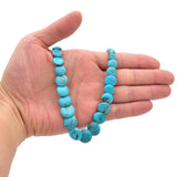 Genuine Natural American Turquoise Graduated Disc Bead 16 inch Strand (6-15mm)