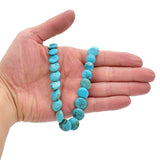 Genuine Natural American Turquoise Graduated Disc Bead 16 inch Strand (7-15mm)