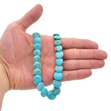 Genuine Natural American Turquoise Graduated Disc Bead 16 inch Strand (7-15mm)