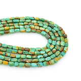 Genuine Natural American Turquoise Nugget Bead 16 inch Strand (4x6mm)