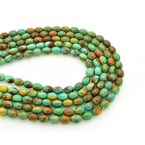 Turquoise Beads_Barrel