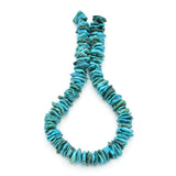 Genuine Natural Turquoise XL Raw Flats Bead 16-inch Strand