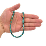 Genuine Natural American Turquoise Roundel Bead 16 inch Strand (6mm)