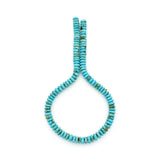 Genuine Natural American Turquoise Roundel Bead 16 inch Strand (9mm)